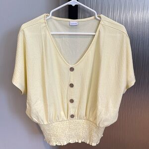 Women’s yellow casual top- spring/summer